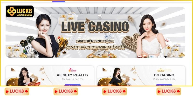 Giới thiệu qua thông tin cơ bản về Casino LUCK8